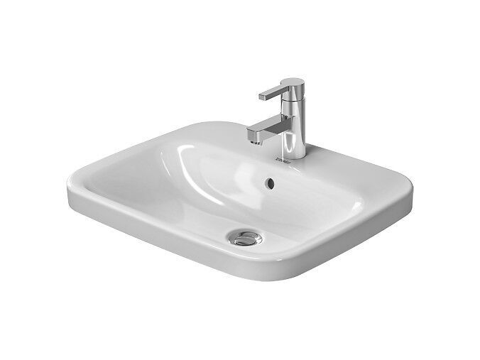 Duravit DuraStyle umyvadlo nábytkové 56x45,5 cm, otvor pro baterii, WonderGliss, bílá