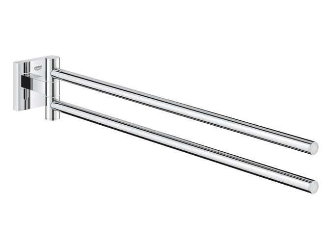 Grohe QuickFix Start Cube Dvojitý držák ručníků, délka 44 cm, chrom