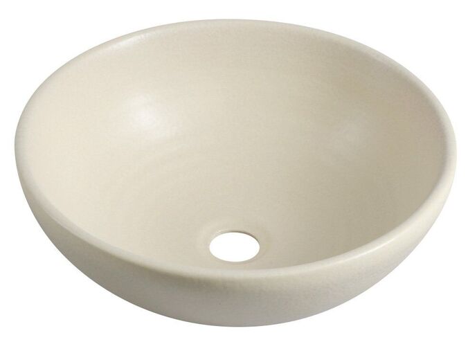 Sapho ATTILA keramické umyvadlo, průměr 43cm, slonová kost