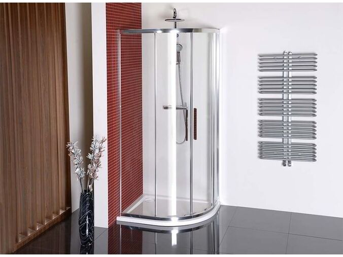 Polysan LUCIS LINE čtvrtkruhová sprchová zástěna 1000x800mm, L/R
