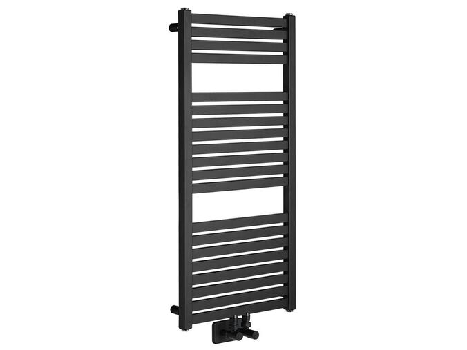 Aqualine TONDI otopné těleso rovné 450x970 mm, středové připojení, černá mat