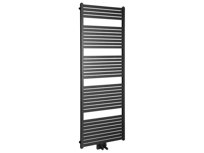 Aqualine TONDI otopné těleso rovné 600x1690 mm, středové připojení, černá mat