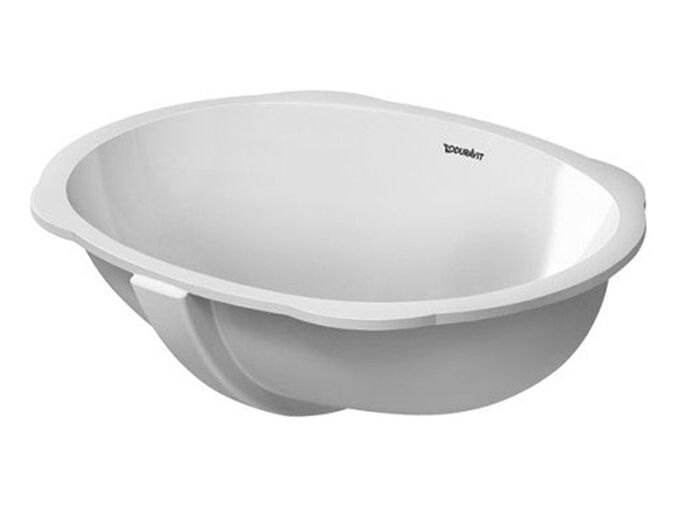 Výprodej vzorku - Duravit Santosa vestavné umyvadlo 51x37,5 cm, bez otvoru pro baterii, s přepadem, bílá