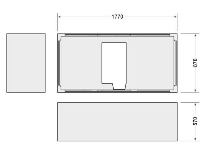 Duravit Starck vanový nosič pro vanu 700052