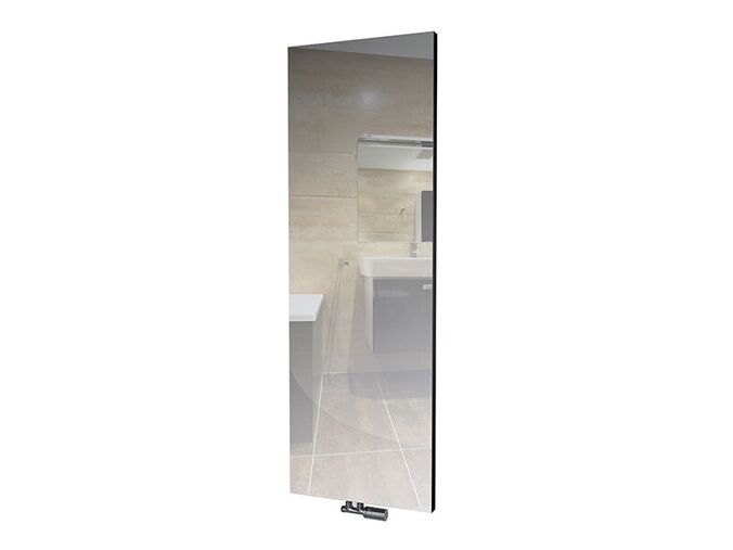 Isan Variant Mirror nástěnný otopné těleso 180,6x60,8 cm, středové připojení, struktura lávový popel