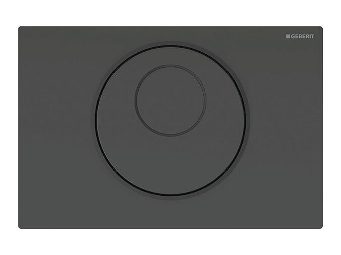 Geberit Sigma10 bezdotykové ovládací tlačítko, s elektronickým ovládáním, 2 množství splachování, černá mat