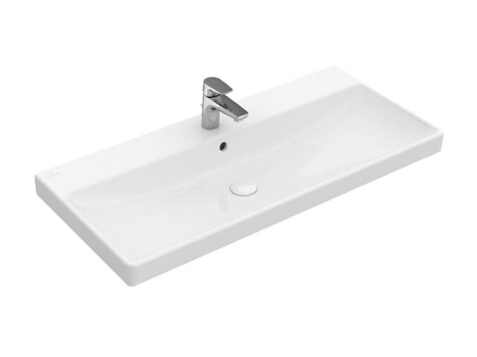 Villeroy & Boch Avento Umyvadlo nábytkové 800x470 mm, s přepadem, otvor pro baterii, CeramicPlus, Stone White