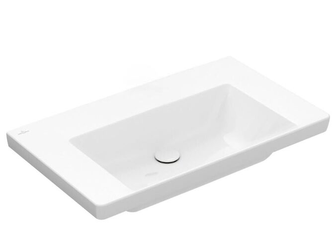 Villeroy & Boch Subway 3.0 Umyvadlo 800x470 mm, bez přepadu, bez otvoru pro baterii, CeramicPlus, Stone White
