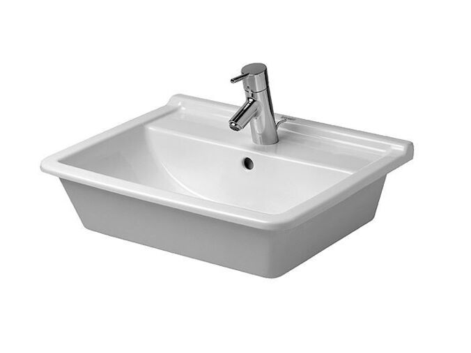 Duravit Starck3 umyvadlo nábytkové 56x46,5 cm, otvor pro baterii, bílá