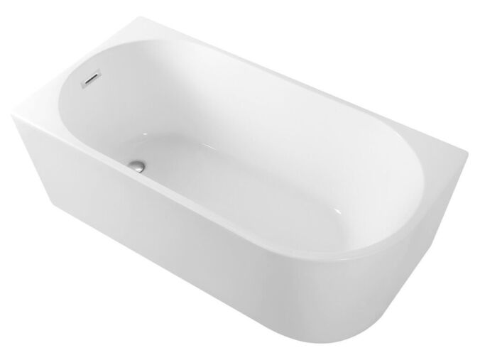 Aqualine TIBERA L rohová stojící vana, 150x75cm, bílá