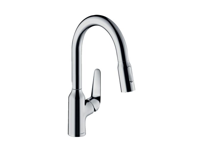 Hansgrohe Focus M42 Dřezová baterie M429-H180 ECO, s výsuvnou sprškou, chrom