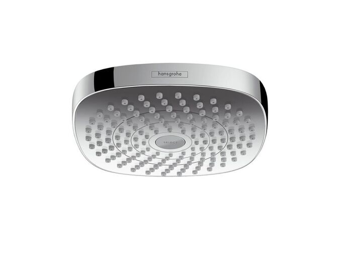 Hansgrohe Croma E Hlavová sprcha, 180 mm, 2 proudy, bílá/chrom