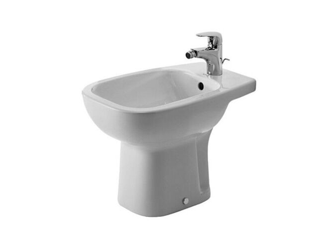Duravit D-Code stojící bidet 35x54 cm, otvor pro baterii, bílá