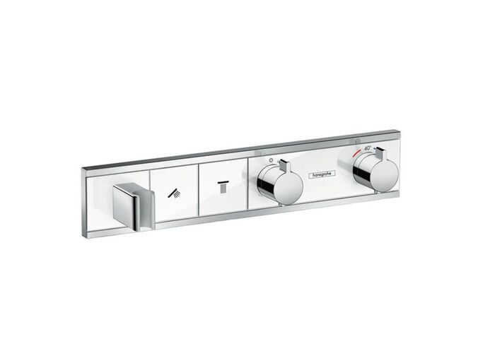 Hansgrohe RainSelect Termostatická sprchová baterie pod omítku, pro 2 výstupy, bílá/chrom