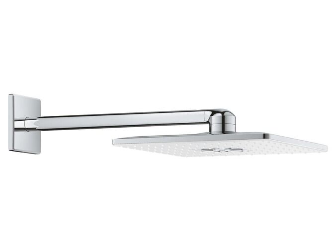 Grohe Rainshower SmartActive Cube Hlavová sprcha 310, sprchové rameno 430 mm, 2 proudy, měsíční bílá