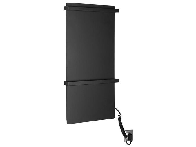 Sapho ELMIS elektrický sušák ručníků 400x800 mm, 120 W, hliník, černá mat