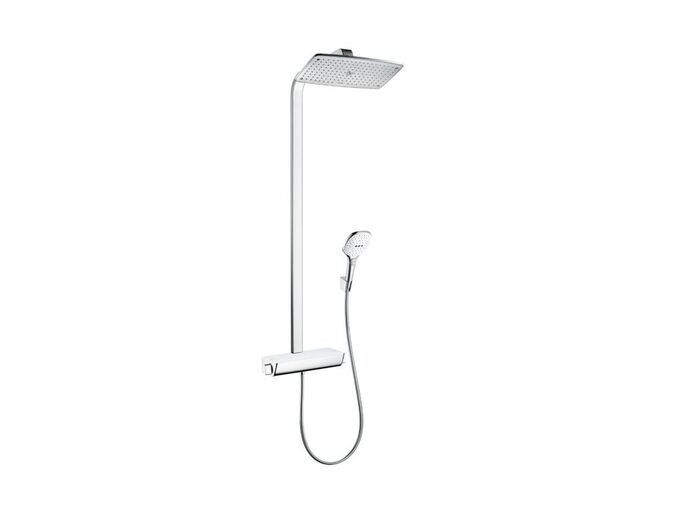Hansgrohe Raindance Sprchový set Showerpipe 360 s termostatem, EcoSmart 9 l/min, bílá/chrom
