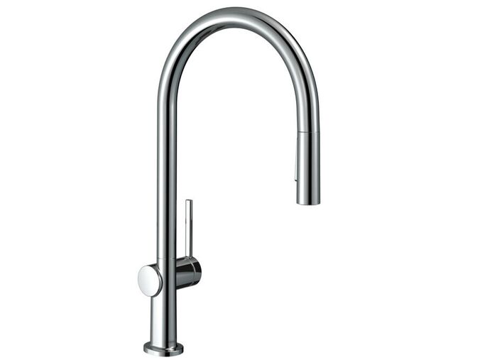 Hansgrohe Talis M54 Dřezová baterie Talis s výsuvnou sprškou, EcoSmart, chrom