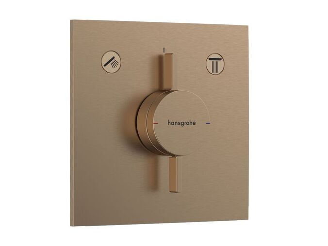 Hansgrohe DuoTurn E Baterie pod omítku, pro 2 spotřebiče, kartáčovaný bronz