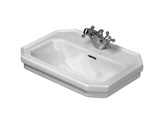 Duravit 1930 umyvadlo 50x36,5 cm, přepad, otvor pro baterii, WonderGliss, bílá
