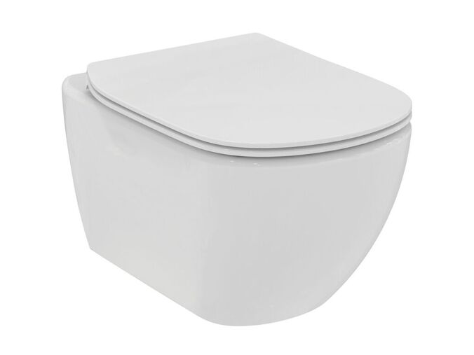 Ideal Standard Tesi Závěsné WC se sedátkem SoftClose, RimLS+, bílá