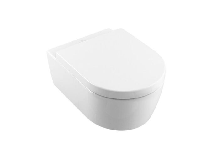 Villeroy & Boch Avento Závěsné WC se sedátkem SoftClosing, DirectFlush, CeramicPlus, Stone White