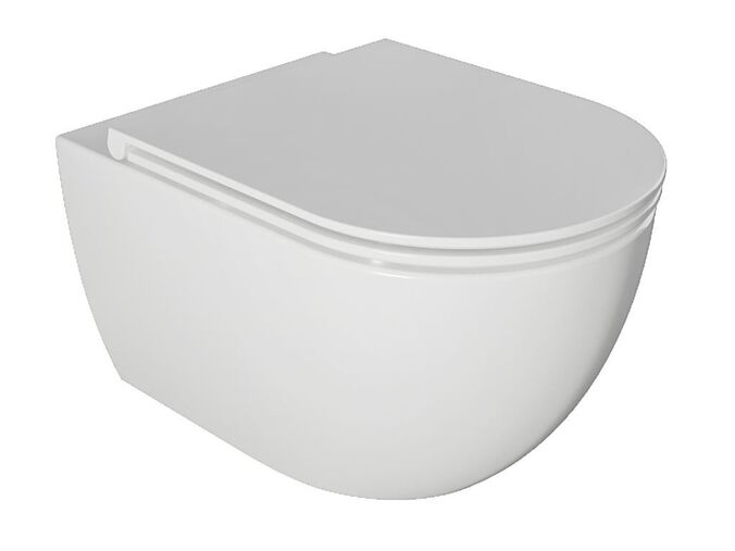 kielle Oudee Závěsné WC se sedátkem SoftClose, Rimless, bílá