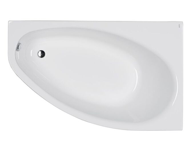 Kolo Elipso asymetrická vana 140x100 cm, pravá, včetně nohou, bílá