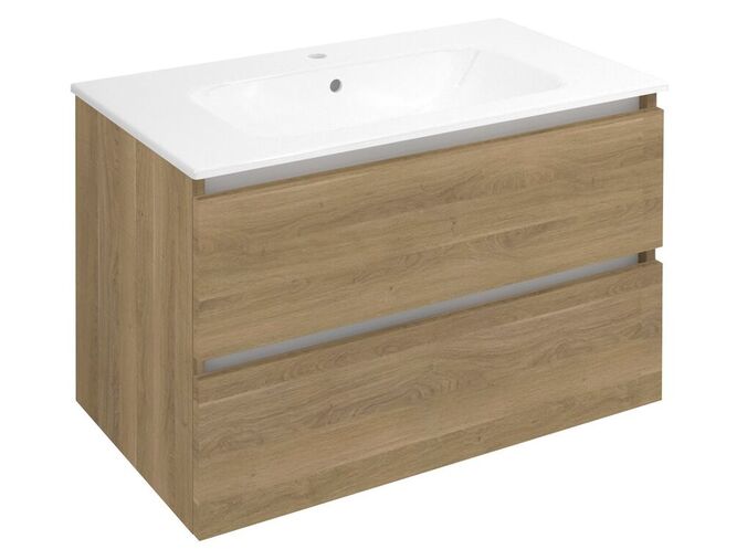 Sapho EZARA umyvadlová skříňka 79,8x52x46cm, dub cuneo
