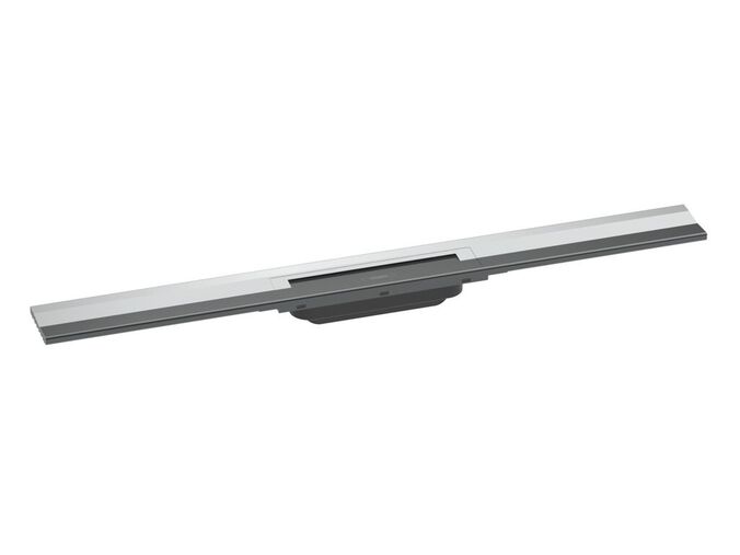Hansgrohe Raindrain Lineární sprchový žlab s nerezovým roštem 800, ke stěně, zkrátitelný, chrom