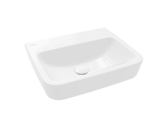 Villeroy & Boch O.novo Umývátko na desku, 450x370 mm, bez přepadu, bez otvoru pro baterii, CeramicPlus, alpská bílá