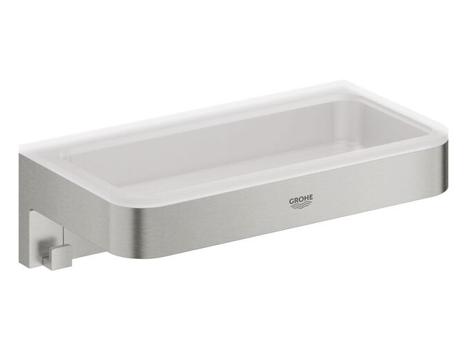 Grohe QuickFix Start Cube Polička, délka 20 cm, supersteel