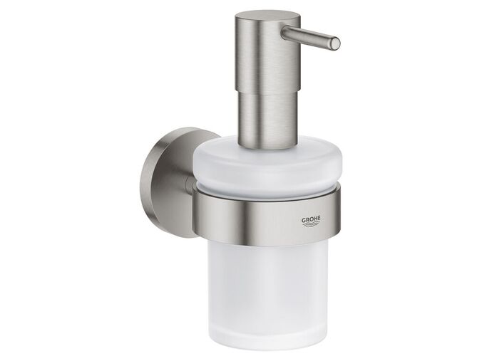 Grohe QuickFix Start Dávkovač mýdla s držákem, sklo/supersteel
