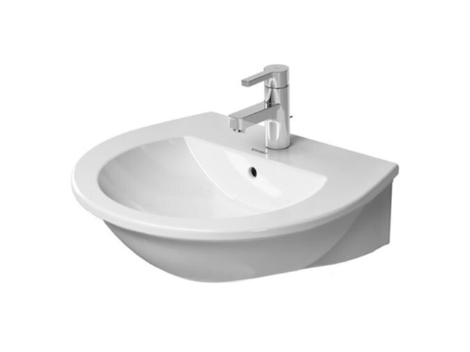 Duravit Darling New umyvadlo 55x48 cm, otvor pro baterii, alpská bílá