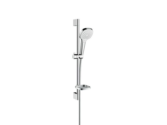 Hansgrohe Croma E Sprchová souprava Vario 0,65m s mýdlenkou Casetta, bílá/chrom
