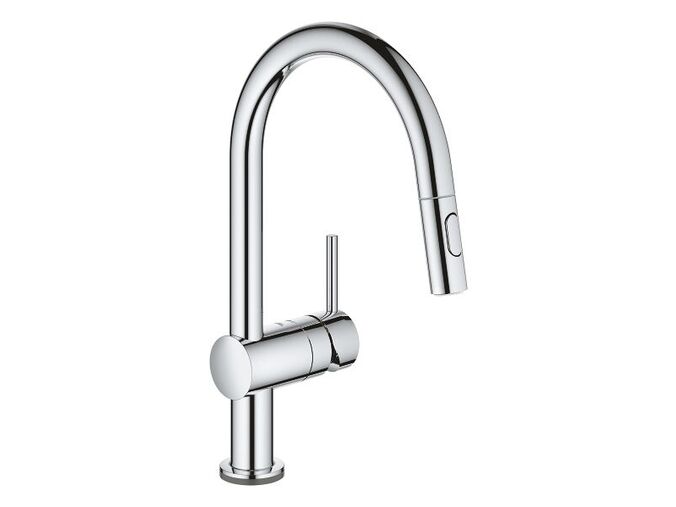 Grohe MintaTouch Elektronická dřezová baterie s výsuvnou sprškou, chrom