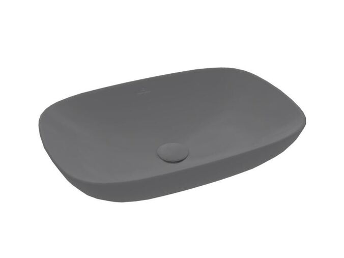 Villeroy & Boch Loop&Friends Umyvadlo na desku, 560x380 mm, bez přepadu, CeramicPlus, Graphite