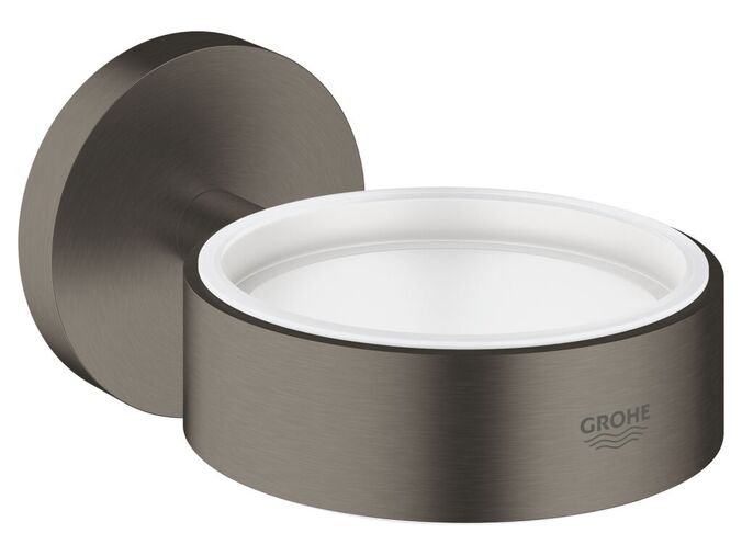 Grohe Essentials Držák skleničky/mýdelníku, kartáčovaný tmavý grafit