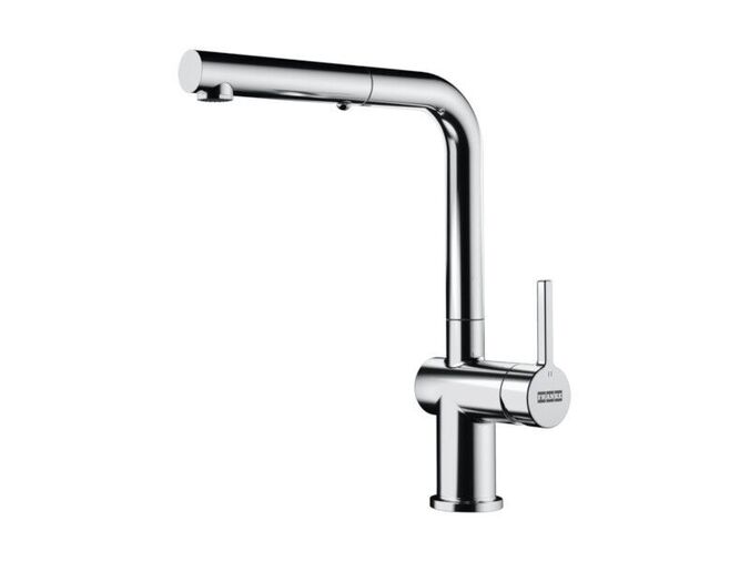 Franke Active New dřezová baterie FN 6560.031, sklopná pod okno, s výsuvnou sprškou, chrom