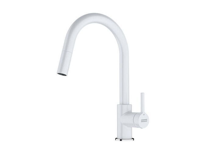 Franke Lina dřezová baterie FC 6051.094 s výsuvnou koncovkou, bílá led