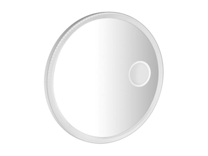 Sapho FLOAT kulaté zrcadlo s LED podsvícením ø 80cm, kosm.zrcátko, senzor, 3500-6500K, bílá