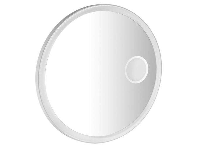 Sapho FLOAT kulaté zrcadlo s LED podsvícením ø 90cm, kosm.zrcátko, senzor, 3500-6500K, bílá
