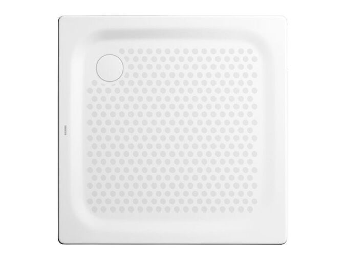 Kaldewei Superplan 386-5 čtvercová sprchová vanička 80x80 cm, celoplošný Antislip, snížený polystyrénový nosič, bílá