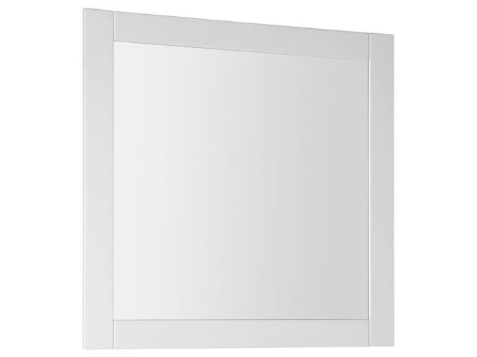 Aqualine FAVOLO zrcadlo v rámu 80x80cm, bílá mat