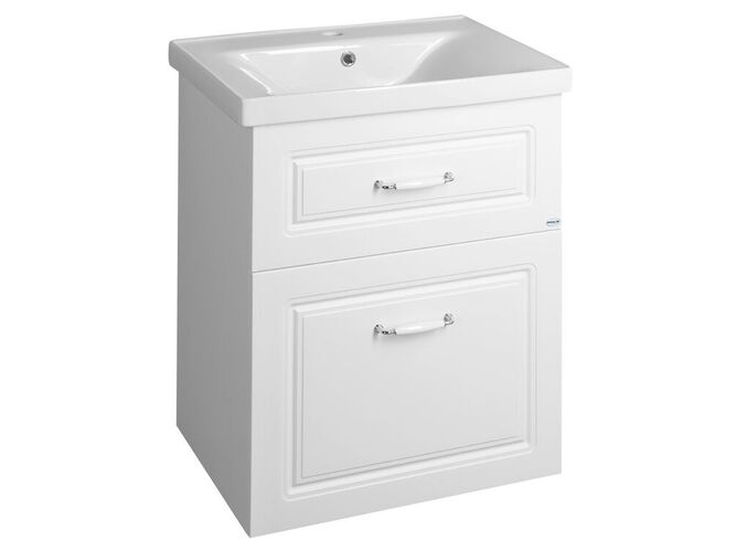 Aqualine FAVOLO umyvadlová skříňka 57x72,5x44,6cm, bílá mat