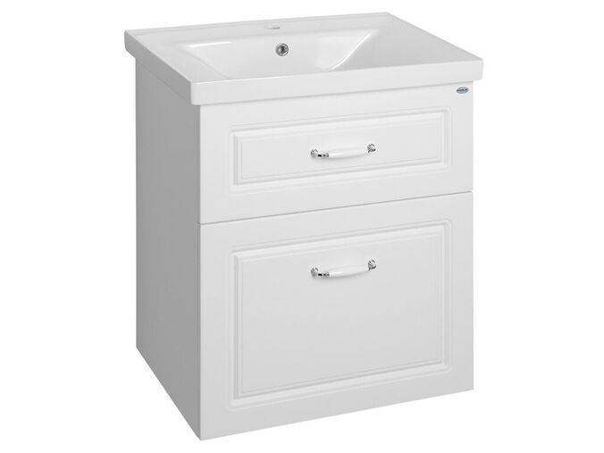 Aqualine FAVOLO umyvadlová skříňka 61,5x72,5x44cm, bílá mat