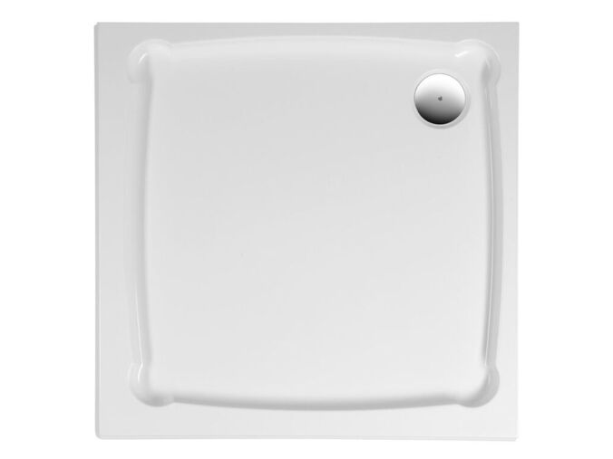 Gelco DIONA sprchová vanička z litého mramoru, čtverec 90x90x7,5cm, bílá