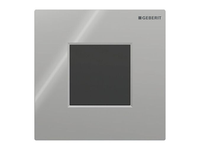 Geberit Typ 01 Square ovládání splachování pisoáru s elektronickým spuštěním splachování, napájení ze sítě, chrom lesk