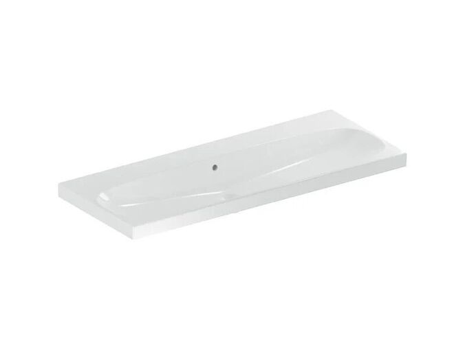 Geberit Acanto umyvadlo 120x48 cm, bez otvoru pro baterii, s přepadem, bílá
