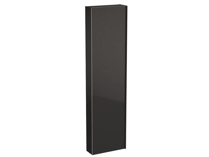 Geberit Acanto vysoká skříňka s dvířky 45x17,4x173 cm, lakovaný matný/lávový, sklo lesklé/lávové